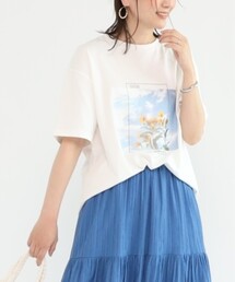 SHOO・LA・RUE | 【プチプラ/コットン100％】選べるプリント バリエーション 大人きれい 半袖Tシャツ(Tシャツ/カットソー)