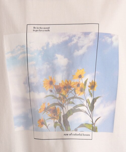 SHOO・LA・RUE（シューラルー）の「◆【プチプラ/コットン100％】選べるプリント バリエーション 大人きれい 半袖Tシャツ（Tシャツ/カットソー・レディース・ホワイト系7/ホワイト系9/ブラック系/ダークグリーン系4/チャコール/ブラック系3/ピンク系/ブラウン系その他5/ネイビー系6/ゴールド系その他5/ホワイト系3/オフホワイト・04/03/02）」の19枚目の写真