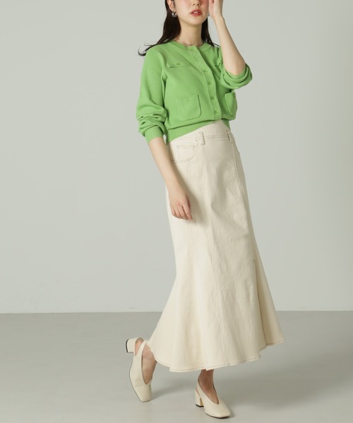 FREE'S MART（フリーズマート）の「【Sシリーズ対応】◆イレヘムマーメイドデニムスカート（デニムスカート・レディース・ネイビー/ライトインディゴブルー/ホワイト・MEDIUM/X-SMALL/SMALL）」の11枚目の写真