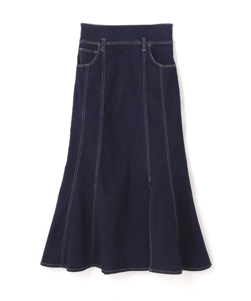 FREE'S MART（フリーズマート）の「【Sシリーズ対応】◆イレヘムマーメイドデニムスカート（デニムスカート・レディース・ネイビー/ライトインディゴブルー/ホワイト・MEDIUM/X-SMALL/SMALL）」の5枚目の写真