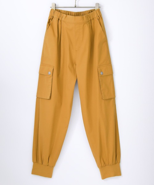 n'OrLABEL（ノアールレーベル）の「『ストレッチジョガーパンツ』（カーゴパンツ・レディース・ブラック/ベージュ/マスタード/ライトカーキ・1/2）」の4枚目の写真