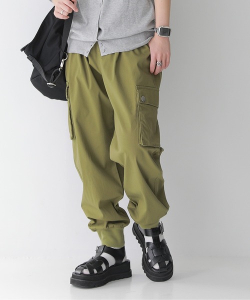 n'OrLABEL（ノアールレーベル）の「『ストレッチジョガーパンツ』（カーゴパンツ・レディース・ブラック/ベージュ/マスタード/ライトカーキ・1/2）」の5枚目の写真