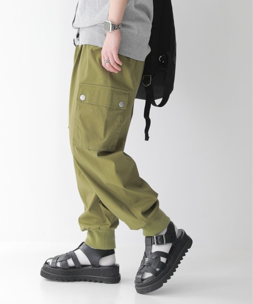 n'OrLABEL（ノアールレーベル）の「『ストレッチジョガーパンツ』（カーゴパンツ・レディース・ブラック/ベージュ/マスタード/ライトカーキ・1/2）」の7枚目の写真