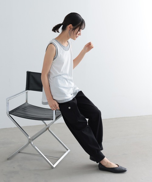 n'OrLABEL（ノアールレーベル）の「『ストレッチジョガーパンツ』（カーゴパンツ・レディース・ブラック/ベージュ/マスタード/ライトカーキ・1/2）」の11枚目の写真