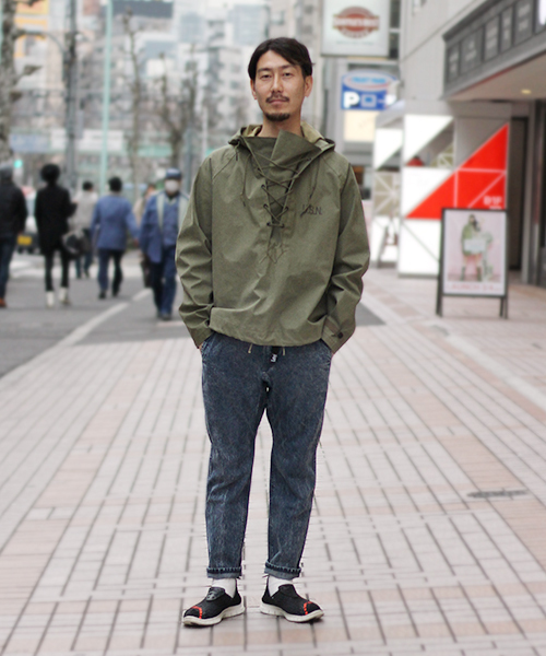 Lee（リー）の「【Ciaopanic】×【GRAMICCI】×【Ｌｅｅ】 コラボニット9分丈クロップド（その他パンツ・メンズ・インディゴブルー/ホワイト/ブルー/アクア・SMALL/LARGE/MEDIUM）」の4枚目の写真