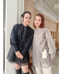 JUMELLE | オーガンジーレイヤードブラウス(シャツ/ブラウス)