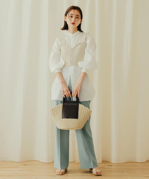 SENSE OF PLACE by URBAN RESEARCH（センスオブプレイスバイアーバンリサーチ）の「ニットビスチェ（ニット/セーター・レディース・モカ/ブラック/アイボリー・ONE）」の8枚目の写真