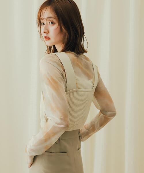 SENSE OF PLACE by URBAN RESEARCH（センスオブプレイスバイアーバンリサーチ）の「ニットビスチェ（ニット/セーター・レディース・モカ/ブラック/アイボリー・ONE）」の9枚目の写真