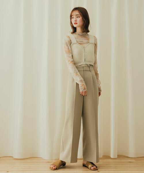 SENSE OF PLACE by URBAN RESEARCH（センスオブプレイスバイアーバンリサーチ）の「ニットビスチェ（ニット/セーター・レディース・モカ/ブラック/アイボリー・ONE）」の10枚目の写真