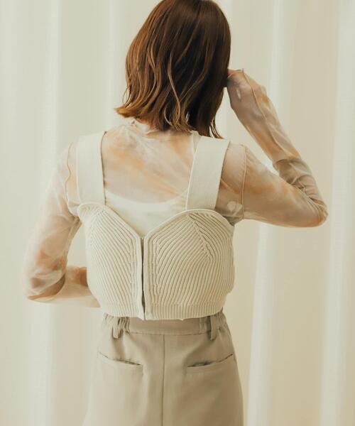 SENSE OF PLACE by URBAN RESEARCH（センスオブプレイスバイアーバンリサーチ）の「ニットビスチェ（ニット/セーター・レディース・モカ/ブラック/アイボリー・ONE）」の13枚目の写真