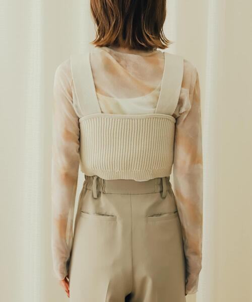 SENSE OF PLACE by URBAN RESEARCH（センスオブプレイスバイアーバンリサーチ）の「ニットビスチェ（ニット/セーター・レディース・モカ/ブラック/アイボリー・ONE）」の16枚目の写真