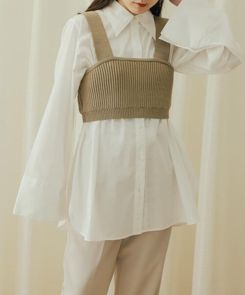 SENSE OF PLACE by URBAN RESEARCH（センスオブプレイスバイアーバンリサーチ）の「ニットビスチェ（ニット/セーター・レディース・モカ/ブラック/アイボリー・ONE）」の19枚目の写真