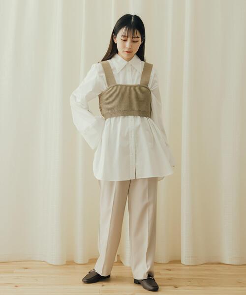 SENSE OF PLACE by URBAN RESEARCH（センスオブプレイスバイアーバンリサーチ）の「ニットビスチェ（ニット/セーター・レディース・モカ/ブラック/アイボリー・ONE）」の20枚目の写真