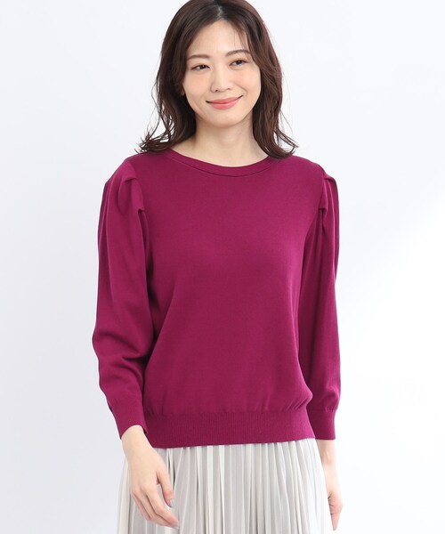 Reflect（リフレクト）の「◆【洗える】コンシャススリーブニット（ニット/セーター・レディース・黄緑系/ピンク系その他/ネイビー/アイボリー・11/09/07/13/15 ）」の20枚目の写真