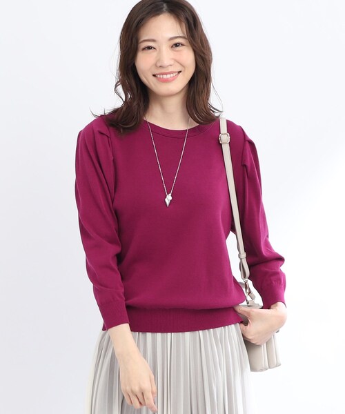 Reflect（リフレクト）の「◆【洗える】コンシャススリーブニット（ニット/セーター・レディース・黄緑系/ピンク系その他/ネイビー/アイボリー・11/09/07/13/15 ）」の22枚目の写真