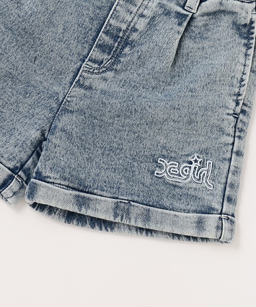 X-girl Stages（エックスガールステージス）の「ピグメントタックショーツ（その他パンツ・キッズ・ネイビー/チャコール・110cm/140cm/120cm/130cm/100cm/90cm/80ｃｍ）」の17枚目の写真