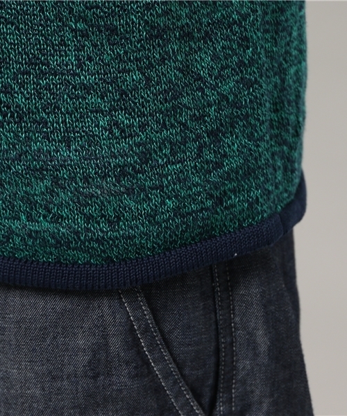 EDIFICE（エディフィス）の「◇リネン メランジ ジャケットカーディガン（カーディガン/ボレロ・メンズ・ホワイト/グリーン/ネイビー/サックスブルー・46/44/48）」の13枚目の写真