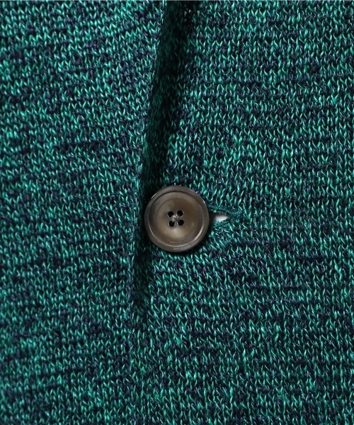 EDIFICE（エディフィス）の「◇リネン メランジ ジャケットカーディガン（カーディガン/ボレロ・メンズ・ホワイト/グリーン/ネイビー/サックスブルー・46/44/48）」の14枚目の写真