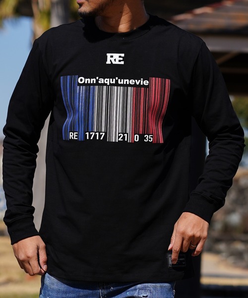 adamsJUGGLER(アダムスジャグラー)の「RE/1717ロングティー(Tシャツ/カットソー・メンズ・ホワイト/ブラック・M/S/XL/L)」の5枚目の写真