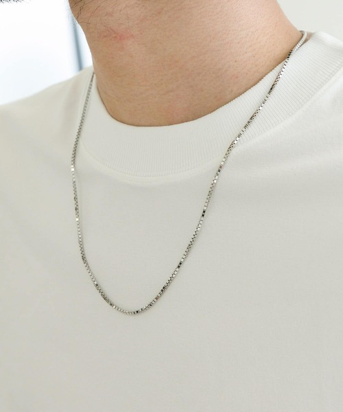 URBAN RESEARCH（アーバンリサーチ）の「URBAN RESEARCH iD　SQUAREチェーンネックレス（ネックレス・メンズ・シルバー・FREE）」の3枚目の写真