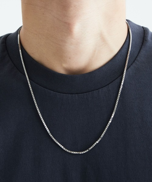 URBAN RESEARCH（アーバンリサーチ）の「URBAN RESEARCH iD　SQUAREチェーンネックレス（ネックレス・メンズ・シルバー・FREE）」の4枚目の写真