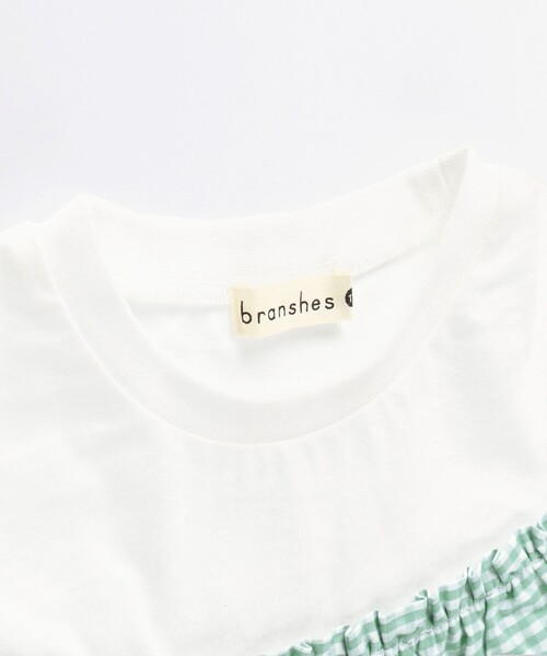 BRANSHES（ブランシェス）の「カットワーク刺しゅう半袖Tシャツ（Tシャツ/カットソー・キッズ・ピンク/オフホワイト・120/130/110/90/100）」の11枚目の写真