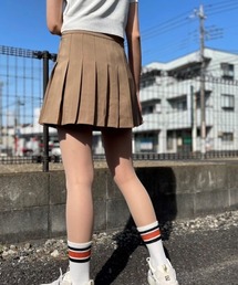 プリーツミニスカート