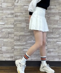 プリーツミニスカート
