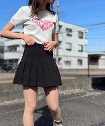 プリーツミニスカート