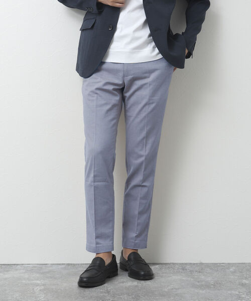 NOLLEY'S goodman（ノーリーズグッドマン）の「《ビジカジ対応》綿麻 COOLMAX / クールマックス(R) スリムフィットパンツ（その他パンツ・メンズ・ベージュ/ネイビー/サックスブルー/グレー・L/XL/M/S）」の4枚目の写真