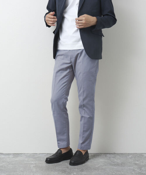 NOLLEY'S goodman（ノーリーズグッドマン）の「《ビジカジ対応》綿麻 COOLMAX / クールマックス(R) スリムフィットパンツ（その他パンツ・メンズ・ベージュ/ネイビー/サックスブルー/グレー・L/XL/M/S）」の19枚目の写真