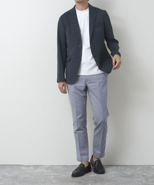 NOLLEY'S goodman（ノーリーズグッドマン）の「《ビジカジ対応》綿麻 COOLMAX / クールマックス(R) スリムフィットパンツ（その他パンツ・メンズ・ベージュ/ネイビー/サックスブルー/グレー・L/XL/M/S）」の13枚目の写真