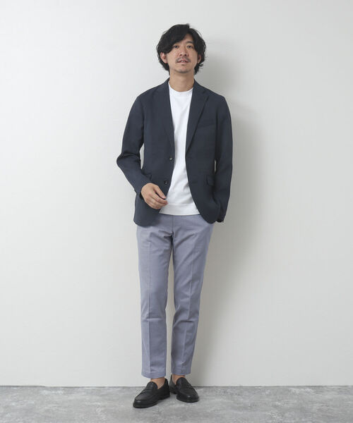 NOLLEY'S goodman（ノーリーズグッドマン）の「《ビジカジ対応》綿麻 COOLMAX / クールマックス(R) スリムフィットパンツ（その他パンツ・メンズ・ベージュ/ネイビー/サックスブルー/グレー・L/XL/M/S）」の12枚目の写真