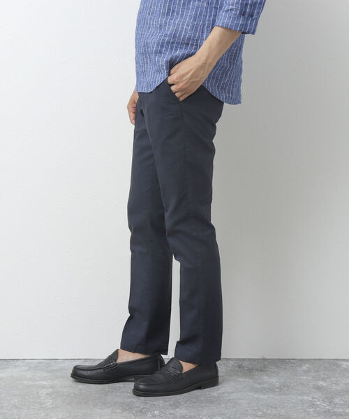 NOLLEY'S goodman（ノーリーズグッドマン）の「《ビジカジ対応》綿麻 COOLMAX / クールマックス(R) スリムフィットパンツ（その他パンツ・メンズ・ベージュ/ネイビー/サックスブルー/グレー・L/XL/M/S）」の9枚目の写真