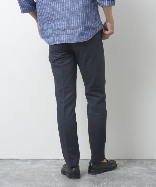 NOLLEY'S goodman（ノーリーズグッドマン）の「《ビジカジ対応》綿麻 COOLMAX / クールマックス(R) スリムフィットパンツ（その他パンツ・メンズ・ベージュ/ネイビー/サックスブルー/グレー・L/XL/M/S）」の7枚目の写真