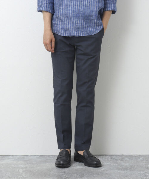 NOLLEY'S goodman（ノーリーズグッドマン）の「《ビジカジ対応》綿麻 COOLMAX / クールマックス(R) スリムフィットパンツ（その他パンツ・メンズ・ベージュ/ネイビー/サックスブルー/グレー・L/XL/M/S）」の5枚目の写真