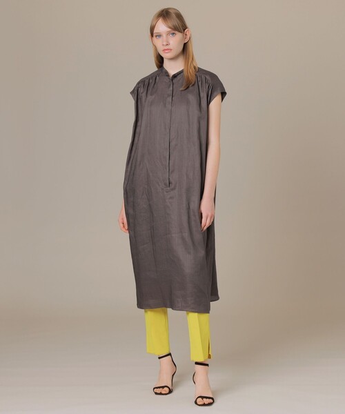 MACKINTOSH LONDON(マッキントッシュ ロンドン)の「120番ラミーワンピース(ワンピース・レディース・チャコールグレー/ベージュ・38)」の11枚目の写真