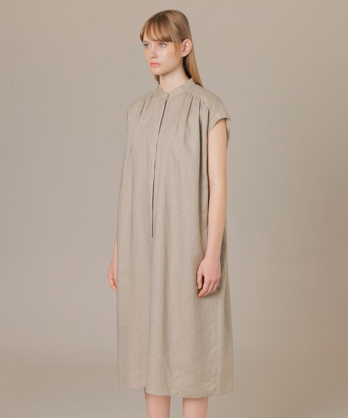 MACKINTOSH LONDON(マッキントッシュ ロンドン)の「120番ラミーワンピース(ワンピース・レディース・チャコールグレー/ベージュ・38)」の7枚目の写真