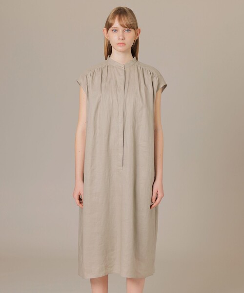 MACKINTOSH LONDON(マッキントッシュ ロンドン)の「120番ラミーワンピース(ワンピース・レディース・チャコールグレー/ベージュ・38)」の6枚目の写真