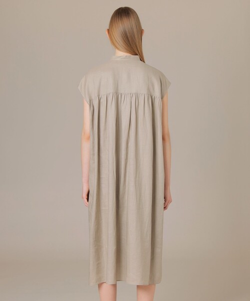 MACKINTOSH LONDON(マッキントッシュ ロンドン)の「120番ラミーワンピース(ワンピース・レディース・チャコールグレー/ベージュ・38)」の9枚目の写真