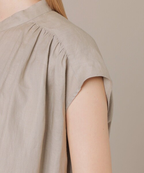 MACKINTOSH LONDON(マッキントッシュ ロンドン)の「120番ラミーワンピース(ワンピース・レディース・チャコールグレー/ベージュ・38)」の5枚目の写真