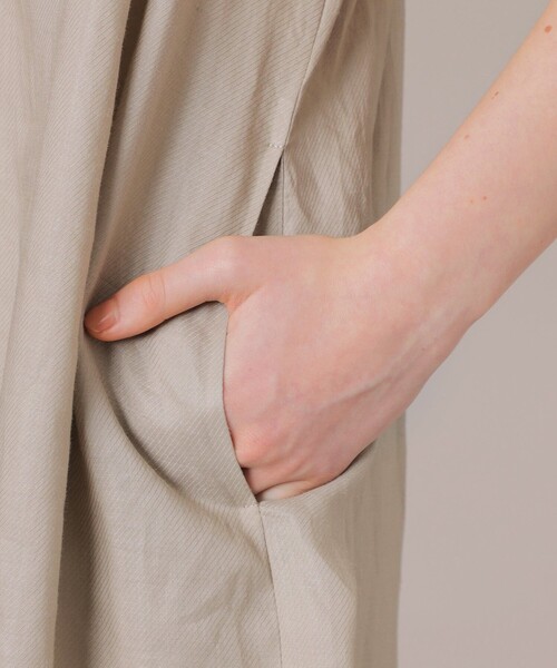 MACKINTOSH LONDON(マッキントッシュ ロンドン)の「120番ラミーワンピース(ワンピース・レディース・チャコールグレー/ベージュ・38)」の10枚目の写真