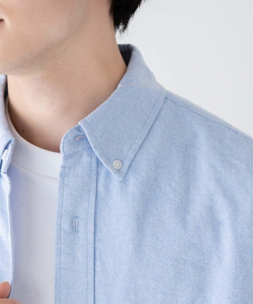 WEGO（ウィゴー）の「WEGO/ワッペンBIGシャツ（シャツ/ブラウス・メンズ・ホワイト/ブルー系その他4/サックスブルー・MEDIUM/LARGE）」の7枚目の写真