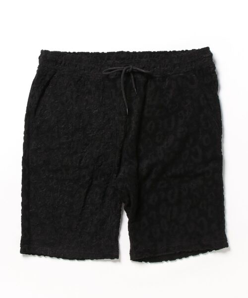 MADPUNKSレオパード黒ショートパンツ　М レオパードハイウエストショートパンツ ／ reopard highwaist