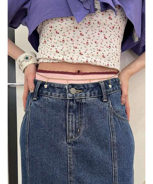 jouetie（ジュエティ）の「レースインナーショートパンツ（その他パンツ・レディース・ピンク/ブラック/アイボリー・MEDIUM）」の3枚目の写真