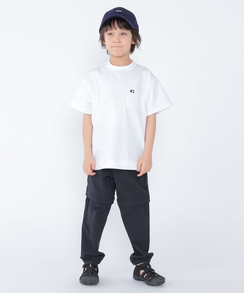Russell Athletic(ラッセルアスレティック)の「【SHIPS KIDS別注】RUSSELL ATHLETIC:100~160cm /〈多機能〉TEE(Tシャツ/カットソー・キッズ・ベージュ/ホワイト/ブラック・100/120/S/145/110/M/160/130)」の7枚目の写真