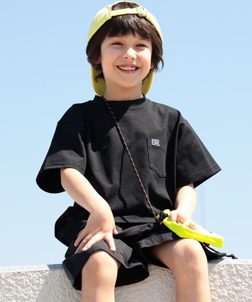 Russell Athletic(ラッセルアスレティック)の「【SHIPS KIDS別注】RUSSELL ATHLETIC:100~160cm /〈多機能〉TEE(Tシャツ/カットソー・キッズ・ベージュ/ホワイト/ブラック・100/120/S/145/110/M/160/130)」の9枚目の写真