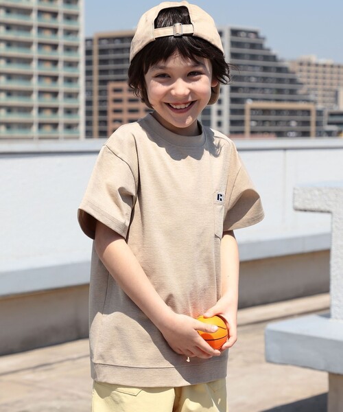 Russell Athletic(ラッセルアスレティック)の「【SHIPS KIDS別注】RUSSELL ATHLETIC:100~160cm /〈多機能〉TEE(Tシャツ/カットソー・キッズ・ベージュ/ホワイト/ブラック・100/120/S/145/110/M/160/130)」の12枚目の写真