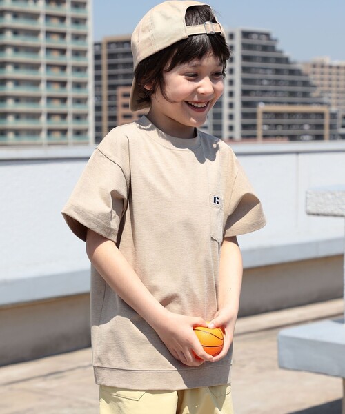 Russell Athletic(ラッセルアスレティック)の「【SHIPS KIDS別注】RUSSELL ATHLETIC:100~160cm /〈多機能〉TEE(Tシャツ/カットソー・キッズ・ベージュ/ホワイト/ブラック・100/120/S/145/110/M/160/130)」の13枚目の写真