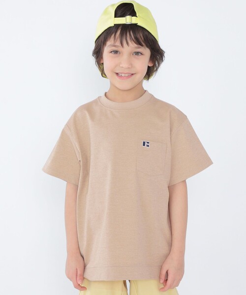 Russell Athletic(ラッセルアスレティック)の「【SHIPS KIDS別注】RUSSELL ATHLETIC:100~160cm /〈多機能〉TEE(Tシャツ/カットソー・キッズ・ベージュ/ホワイト/ブラック・100/120/S/145/110/M/160/130)」の16枚目の写真